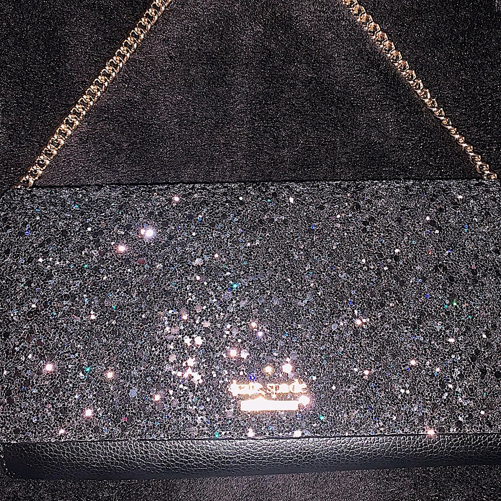Kate Spade glitter clutch bag / wallet